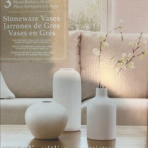 Stoneware Vases Set of 3 in various sizes